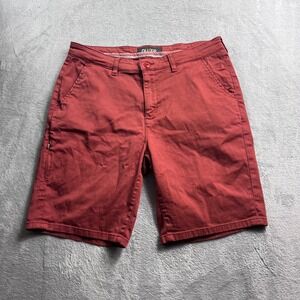 DU/ER Mens Pimlico Performance Shorts Red Rust Size 32 MSTS1013 Stretch Chino